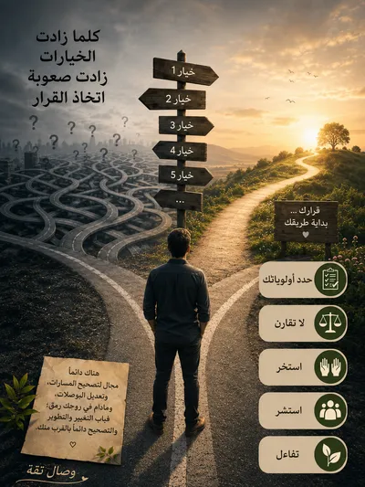 كثرة الخيارات تصعب الاختيار..
